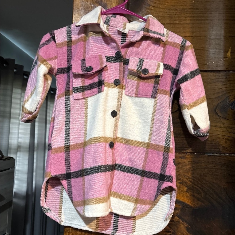 Pink Plaid Girls Jackst